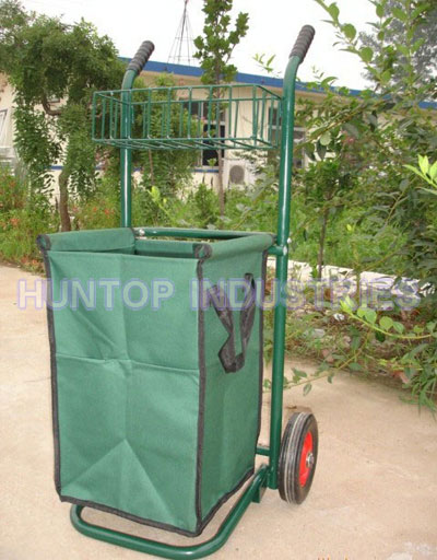 Lawn Garden Yard Rolling Cart Leaf Bag